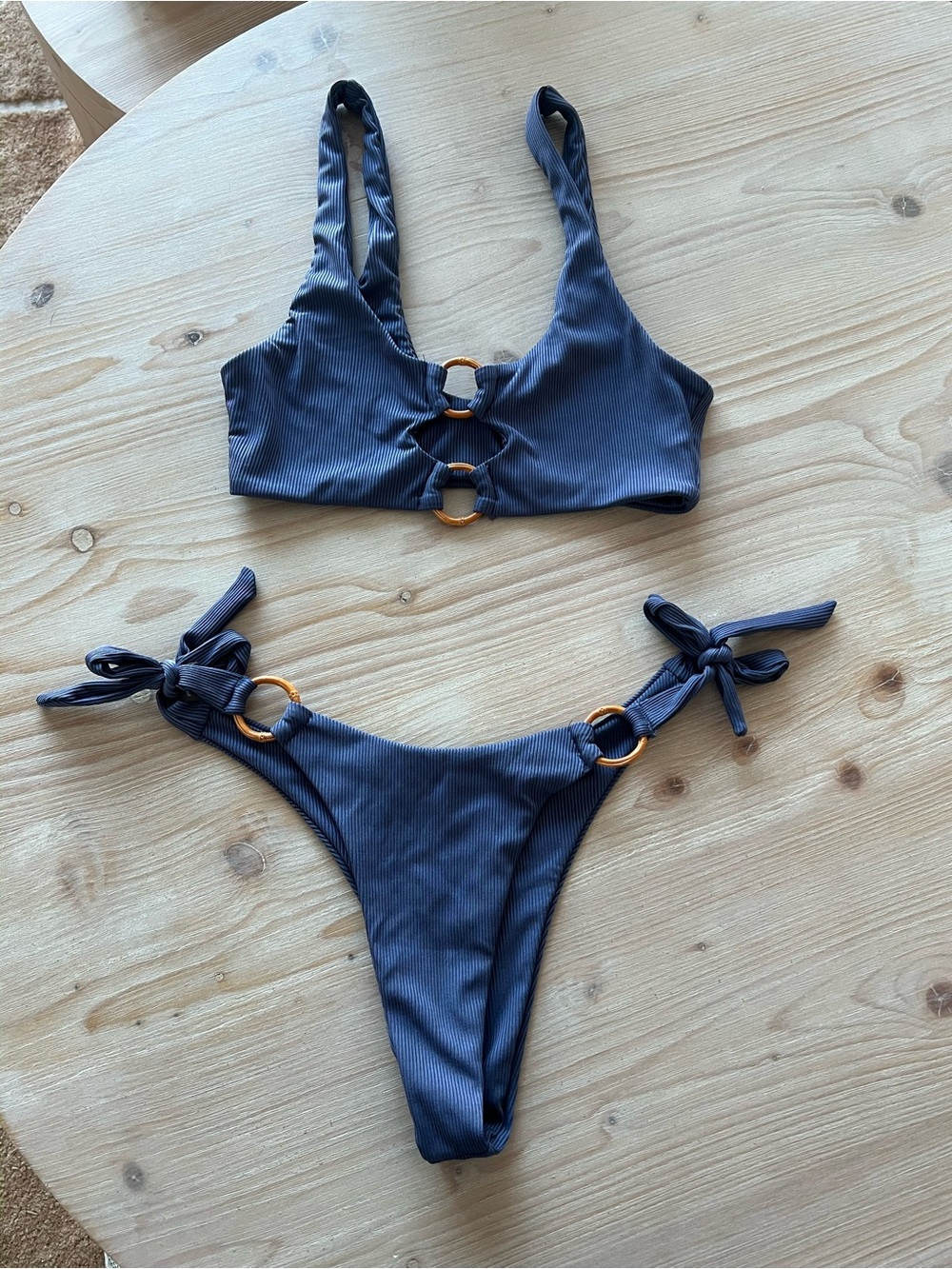 Zaful Navy Bikini Size Small